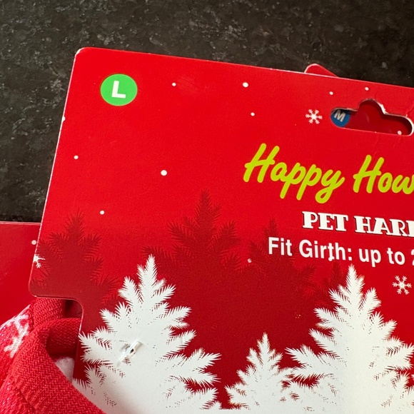 NWT - WINTER SNOWFLAKE - BRIGHT RED - WARM PET HARNESS - Picture 10 of 11